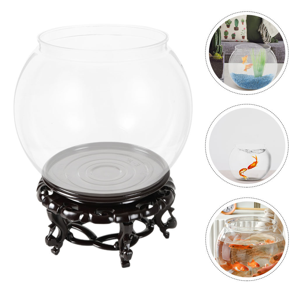 Planted Aquarium Bowl - 1 ensemble d'aquarium transparent stable, rond,