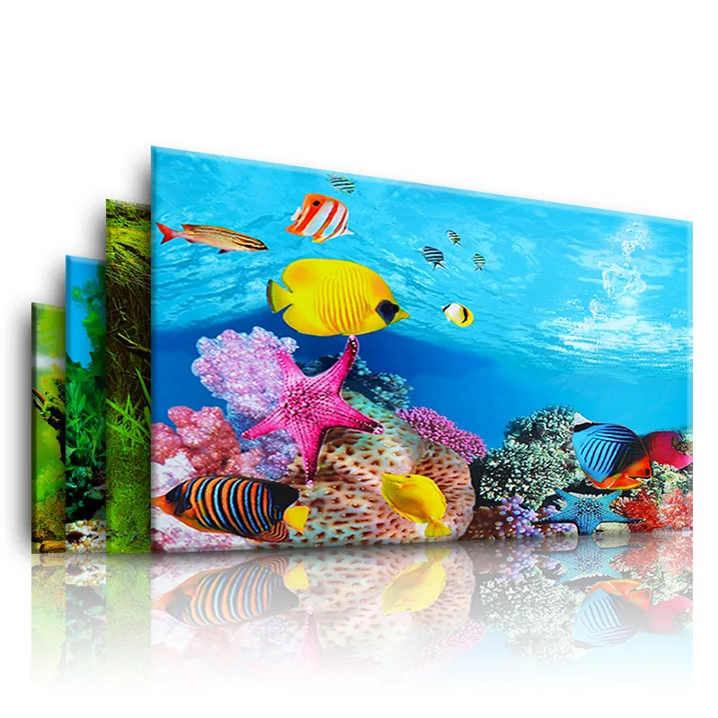 Planted Aquarium Aquascape - Fond pour Aquarium 3d autocollant affiche
