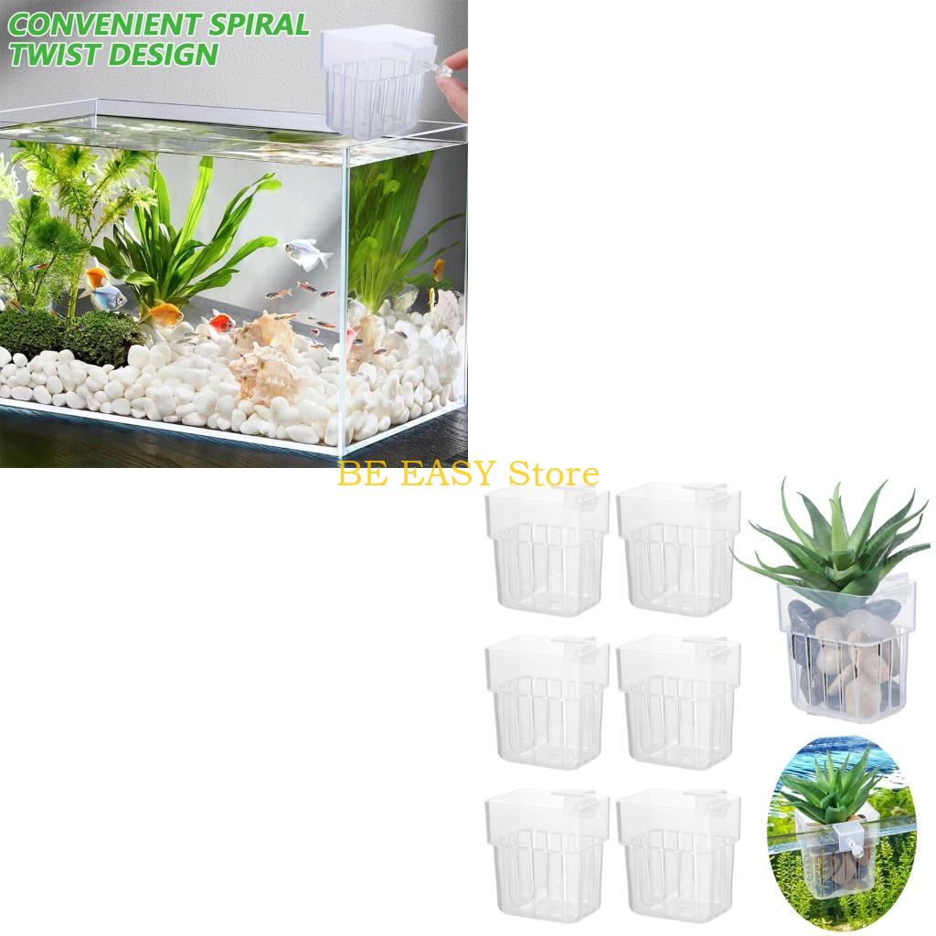 Aquarium Plant Grass - Jardinière hydroponique suspendue polyvalente E28F, tasse,