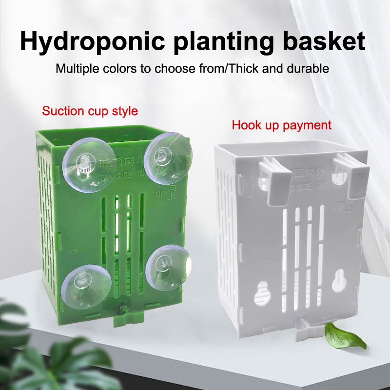 Planted Aquarium Aquascape - Porte-plante d'aquarium en plastique avec ventouse,