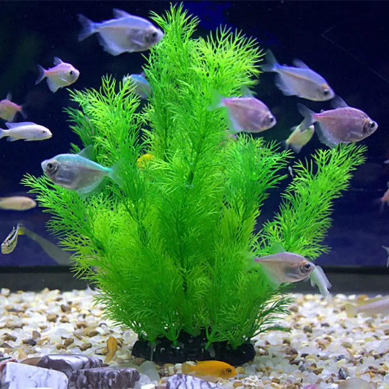 Aquarium Plant Grass - Plantes artificielles de décoration d'aquarium, herbe