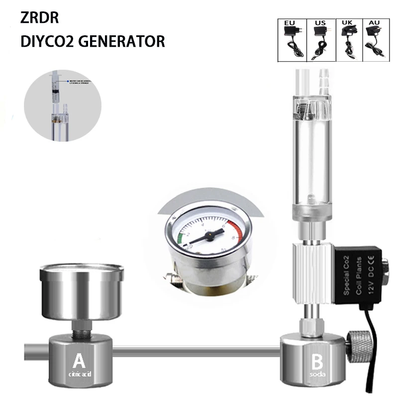 Planted Aquarium Kit - Kit de générateur de CO2 DIY