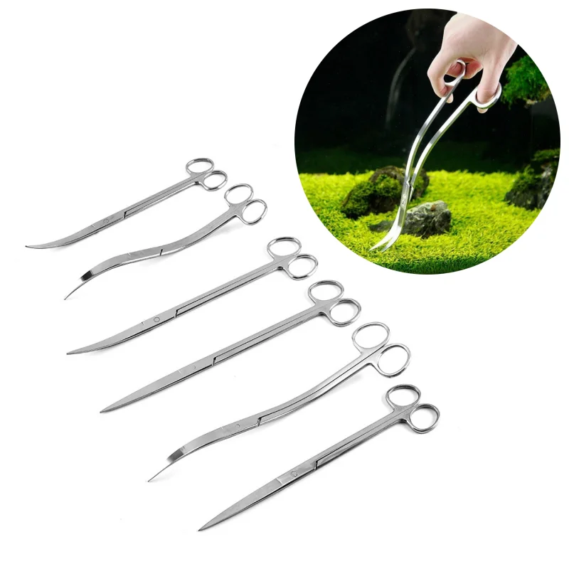 Planted Aquarium Kit - Outils de ciseaux d'aquarium, pincettes pour