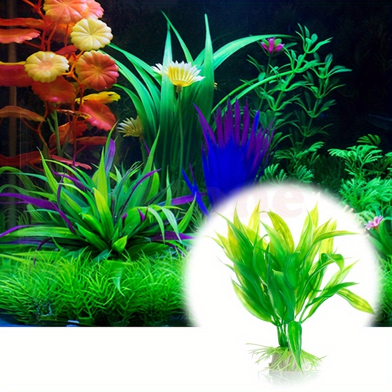 Non Planted Aquarium Fish - 10 pièces de plantes aquatiques artificielles
