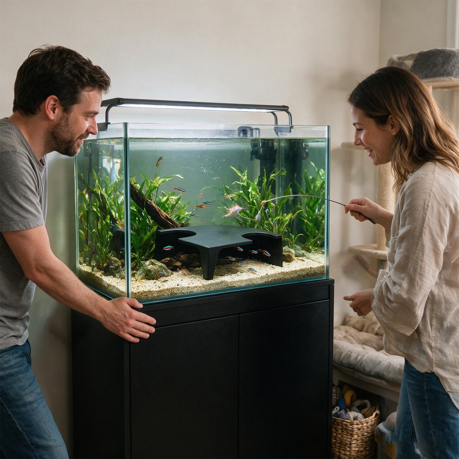 Tunnel d'aquarium double ouver - Non Planted Aquarium Fish avis et prix