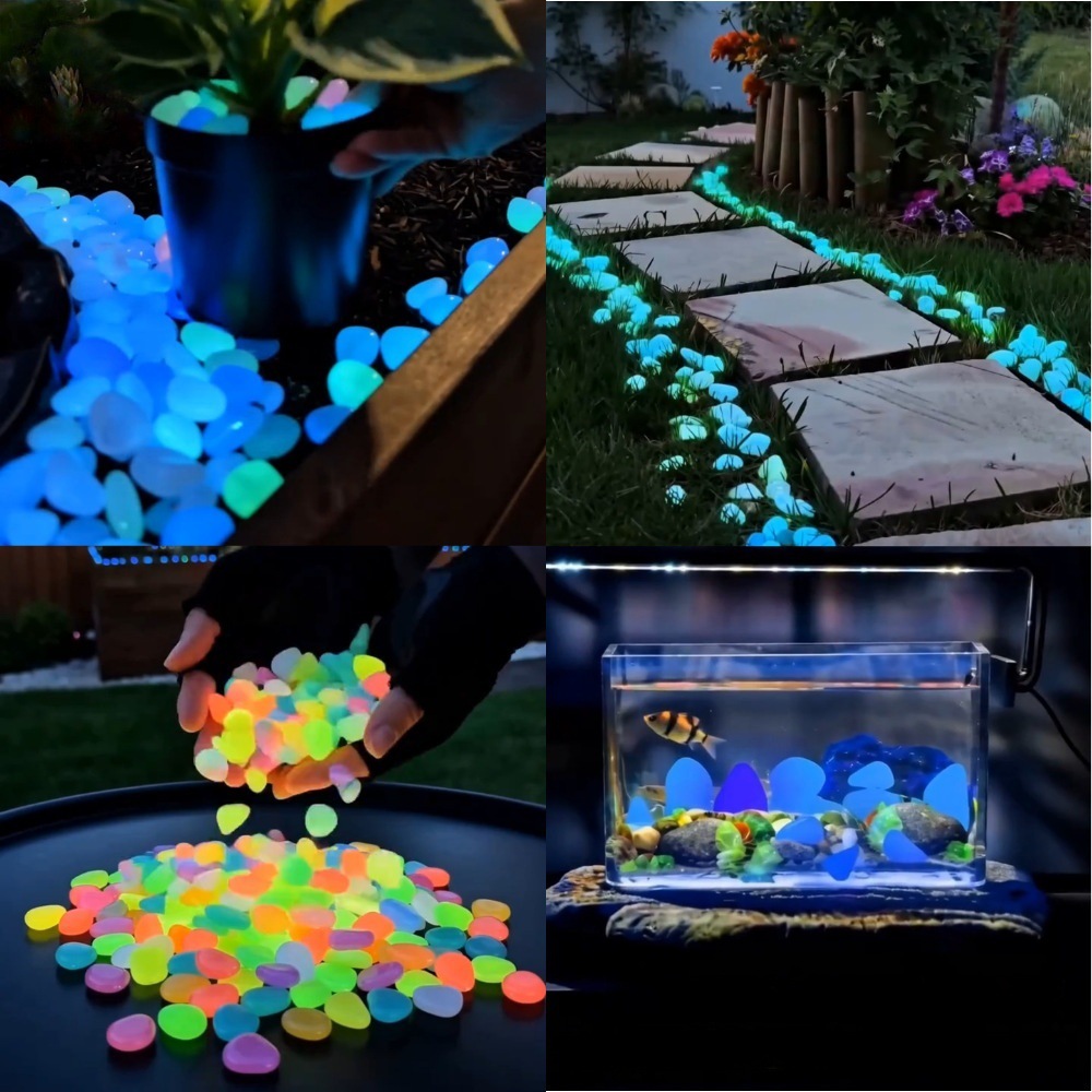Galets lumineux colorés qui br - Aquarium Planting avis et prix