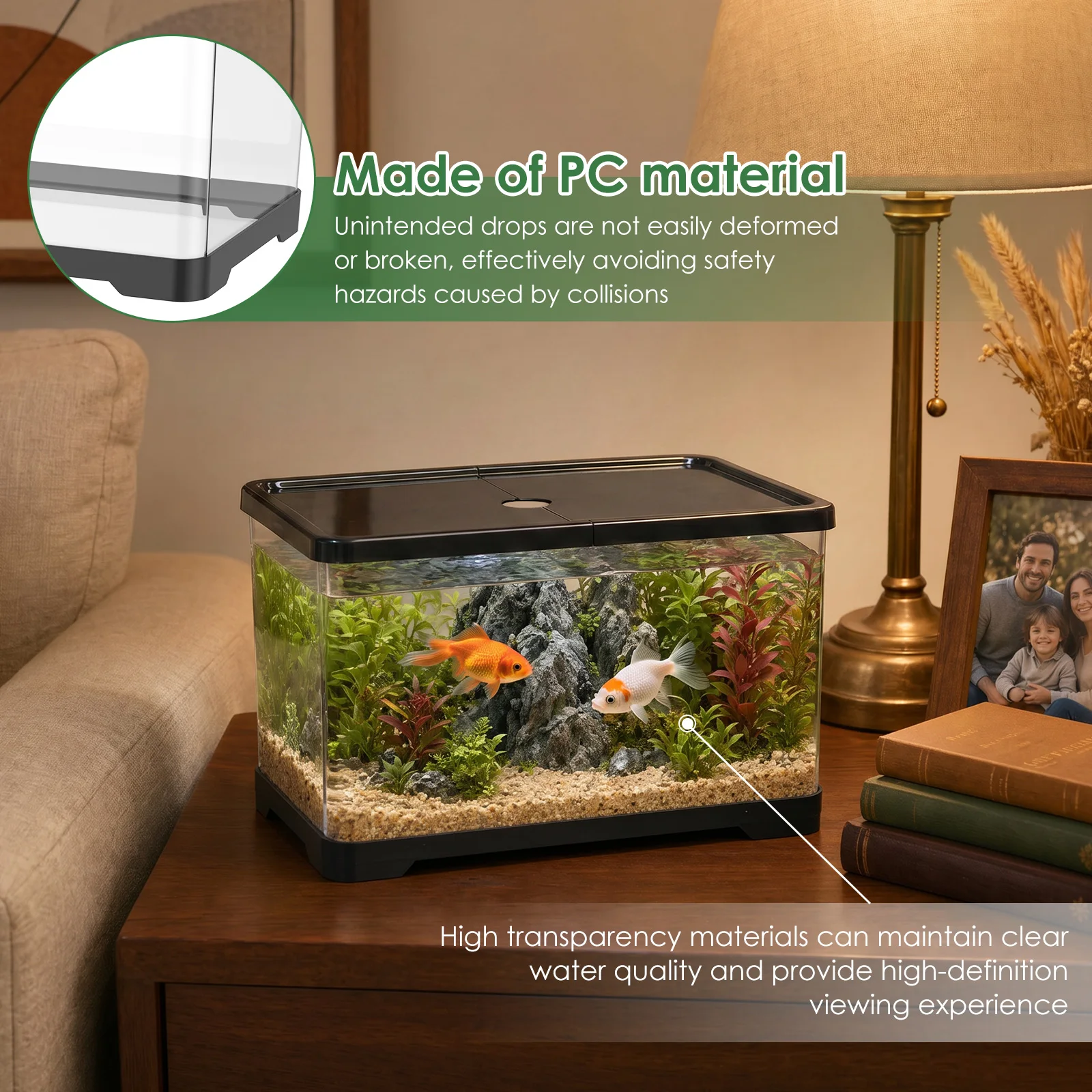 Aquarium transparent avec couv - Planted Aquarium Bowl avis et prix