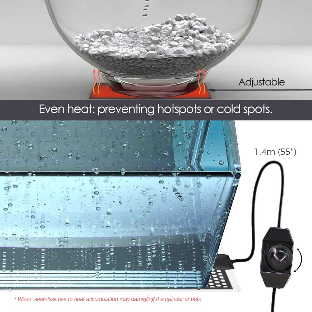5/7/14/20W Reptile tapis chauf - Planted Aquarium Heater avis et prix